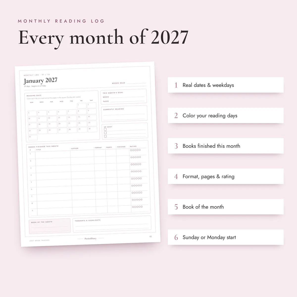 Book Tracker 2027, image 3
