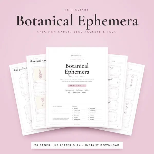 Botanical Ephemera Kit