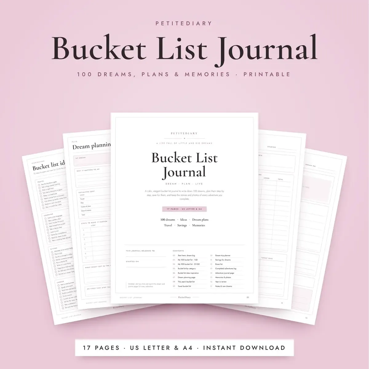 Bucket List Journal