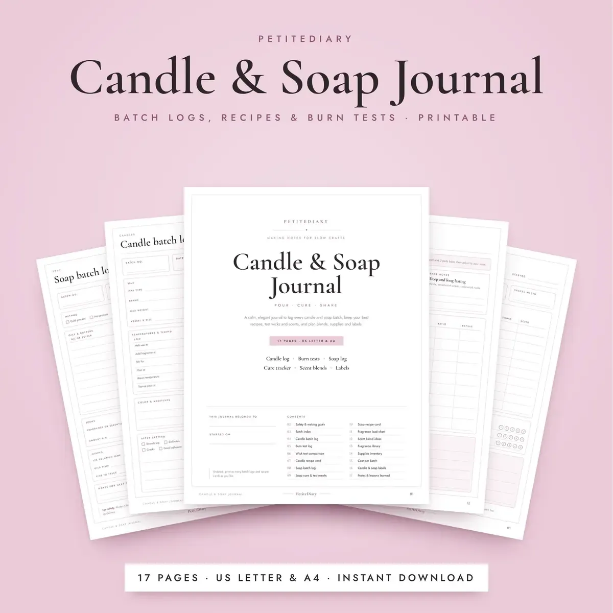 Candle Making Journal