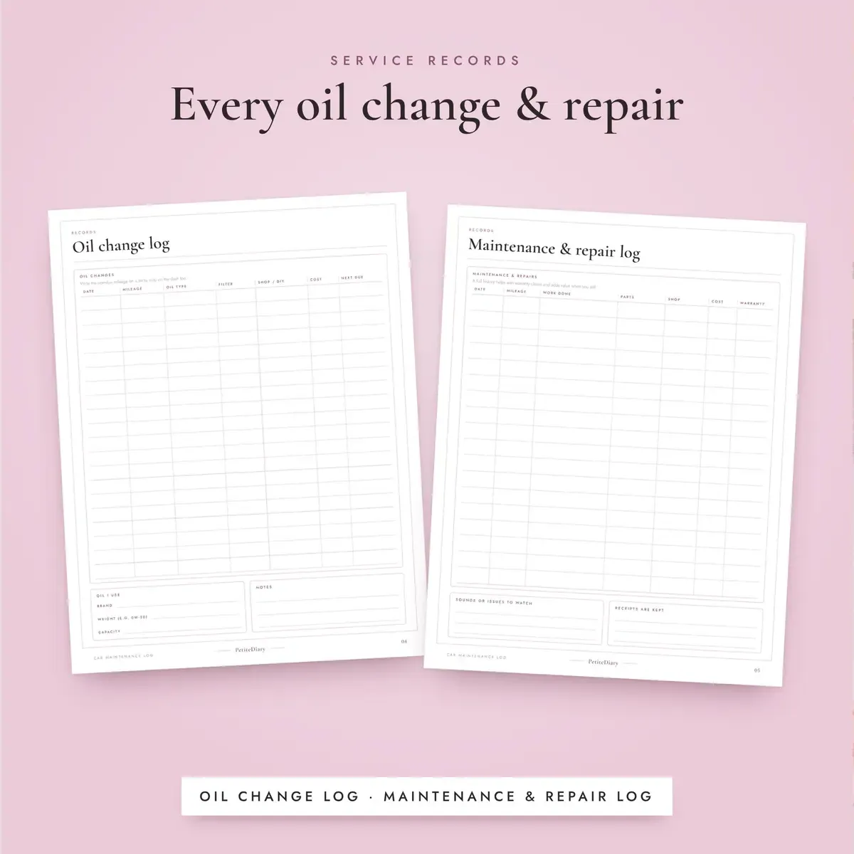 Car Maintenance Log, image 4