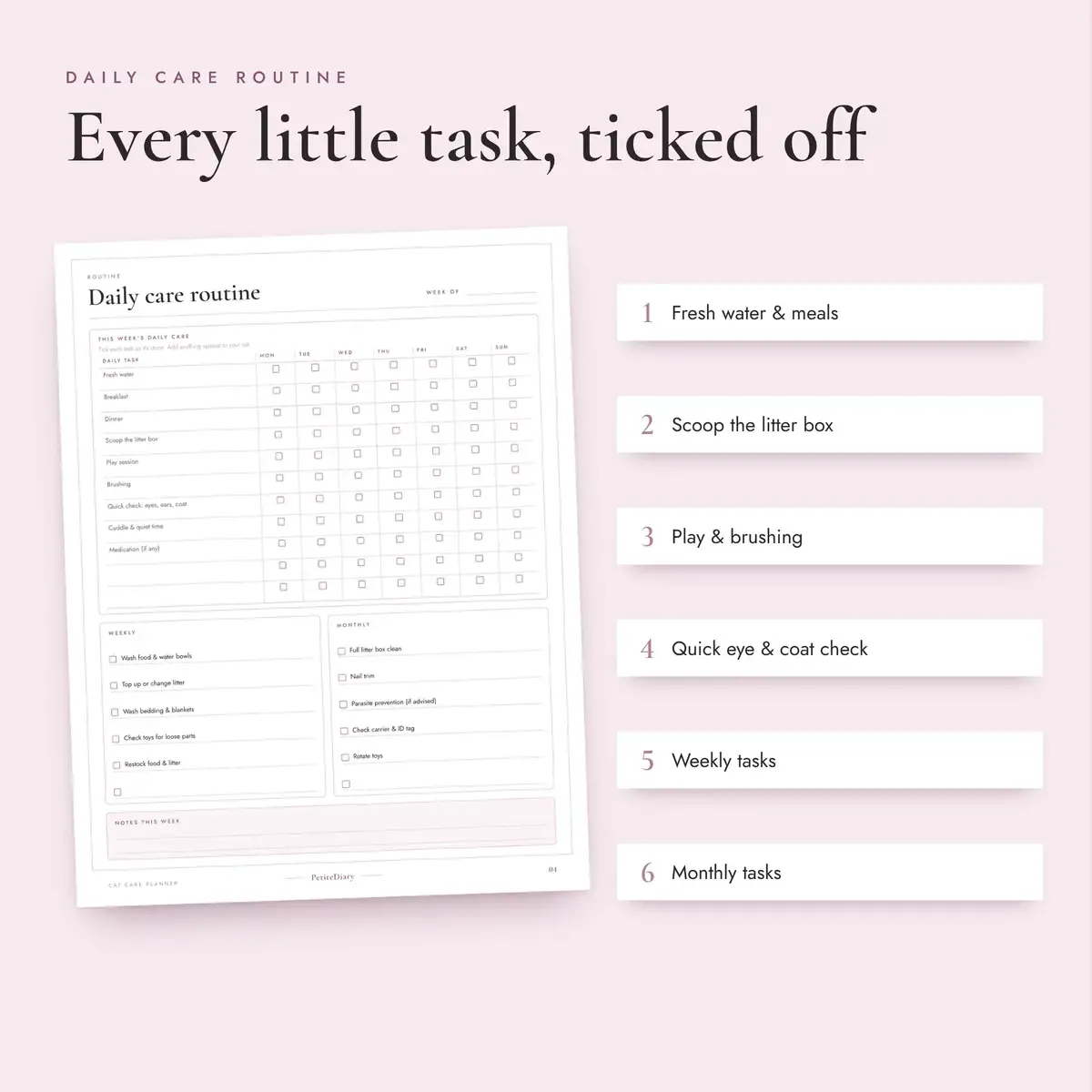 Cat Care Planner, image 3
