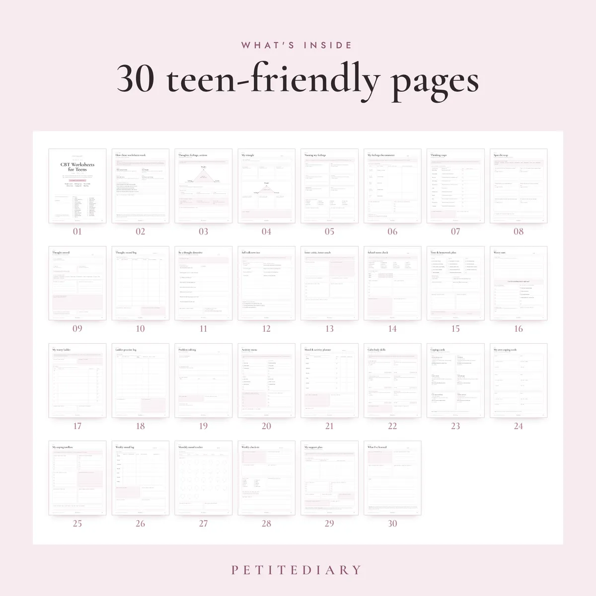 CBT Worksheets for Teens, image 2