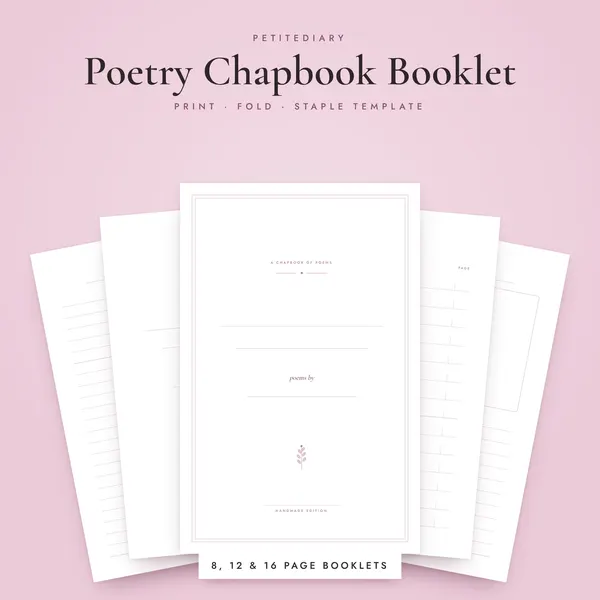 Printable Poetry Chapbook Template