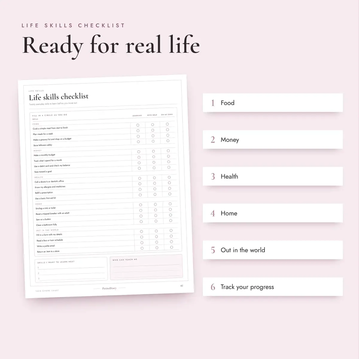 Chore Chart for Teens, image 3
