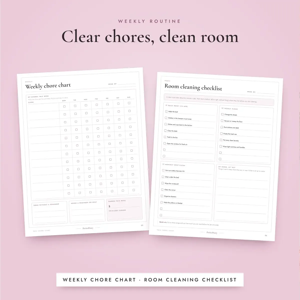 Chore Chart for Teens, image 4