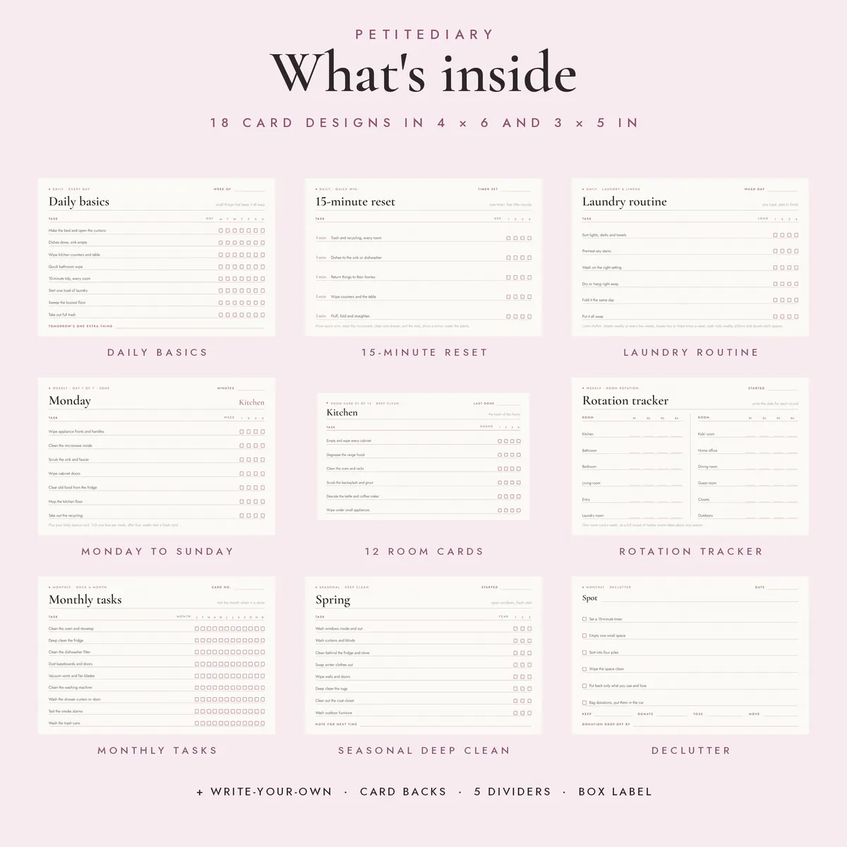 Cleaning Routine Cards (zone system), image 2