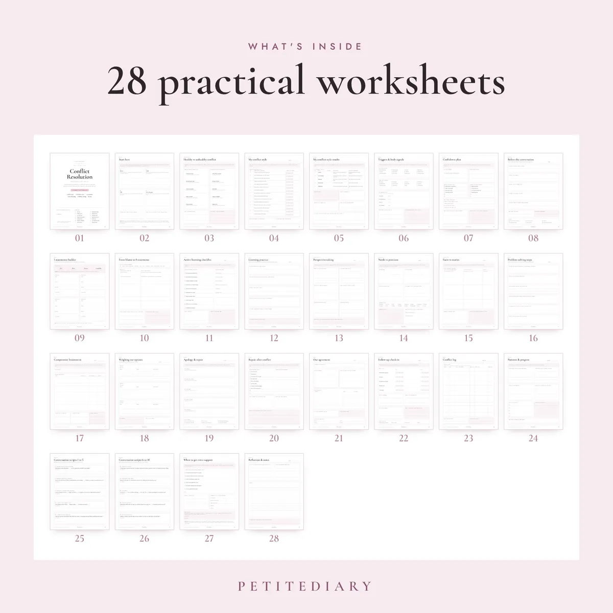 Conflict Resolution Worksheets for Adults, image 2