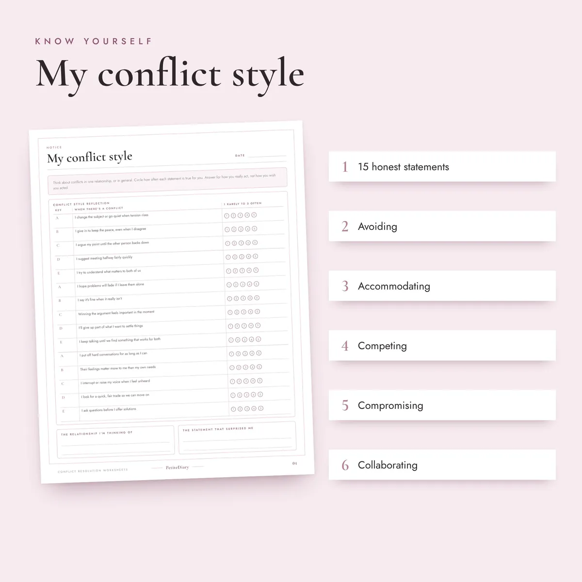 Conflict Resolution Worksheets for Adults, image 3