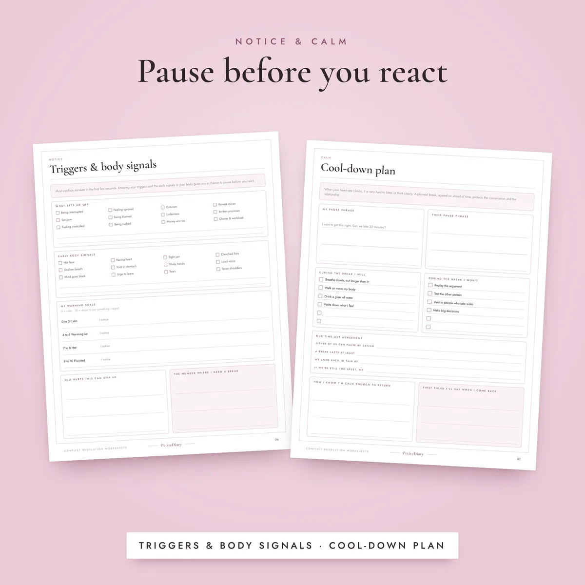 Conflict Resolution Worksheets for Adults, image 4