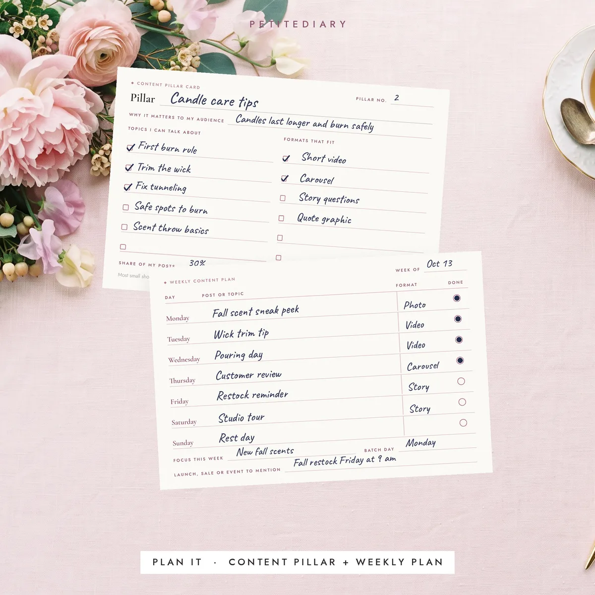 Content Planner Cards for Small Business, image 5