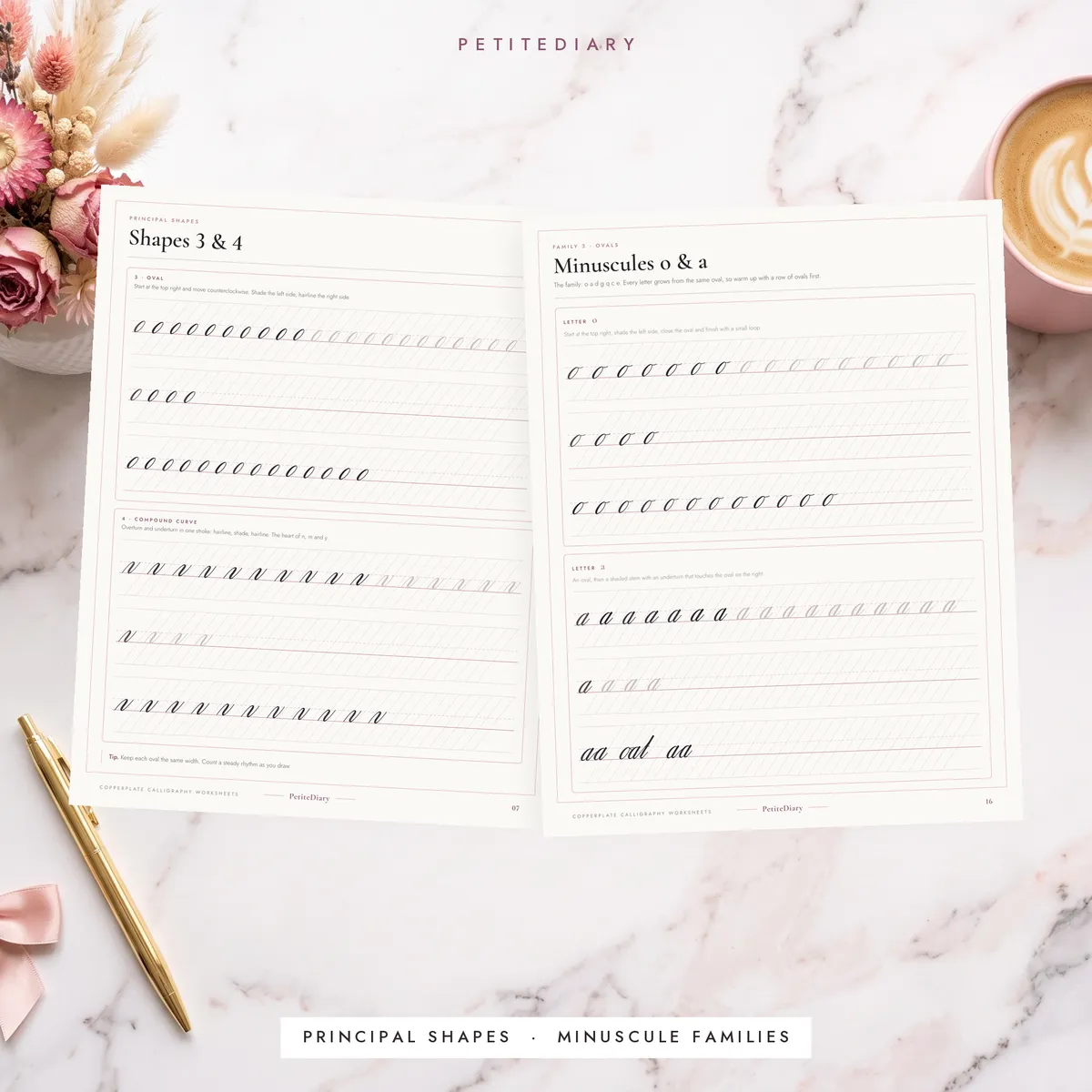 Copperplate Calligraphy Worksheets, image 5