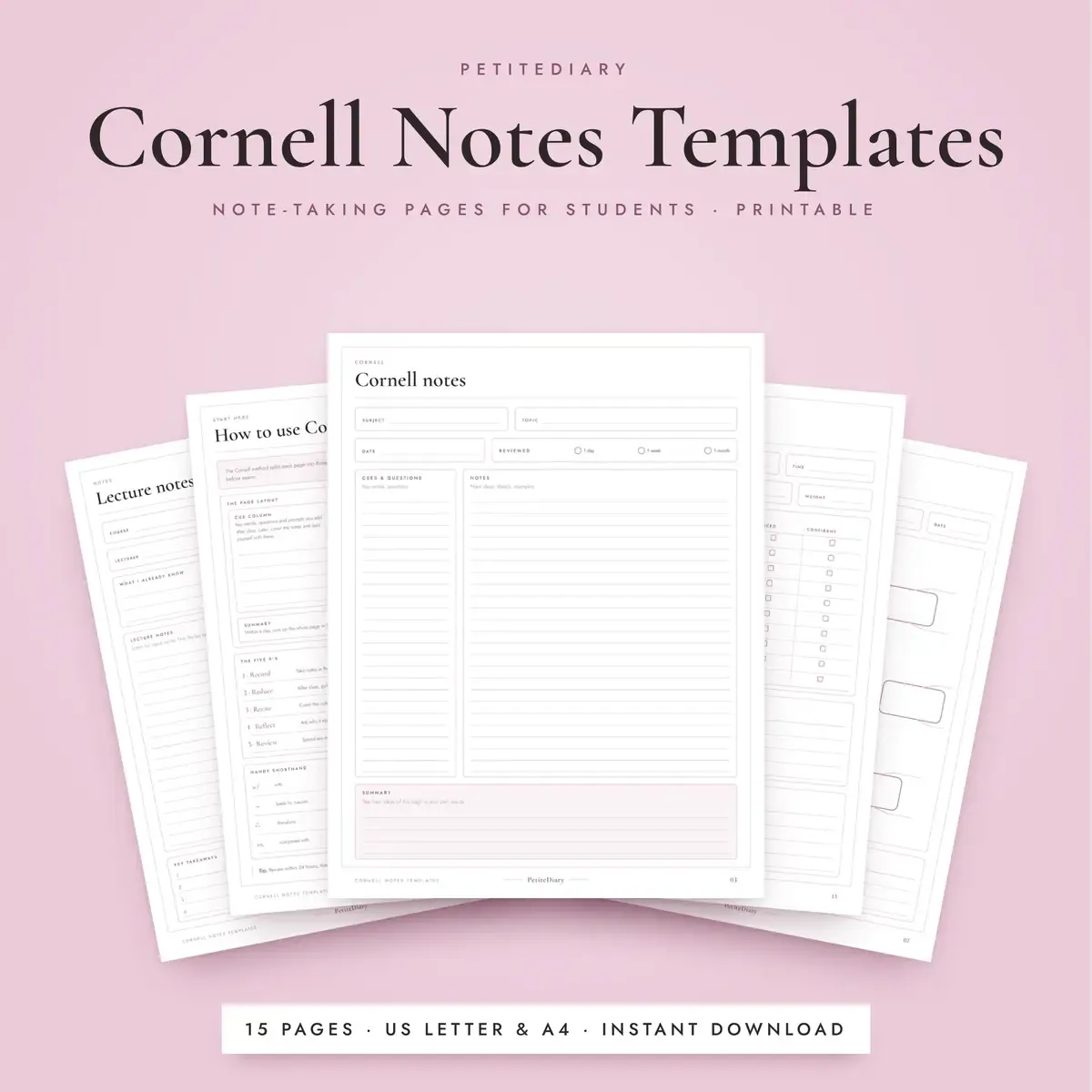 Cornell Notes Template