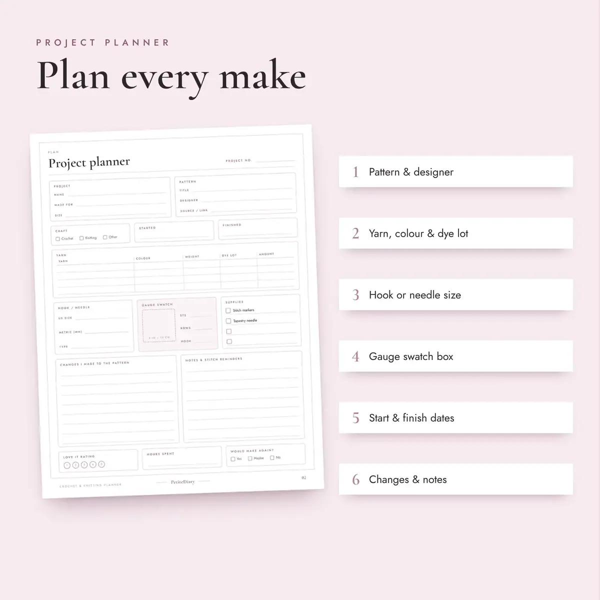 Crochet Planner, image 3