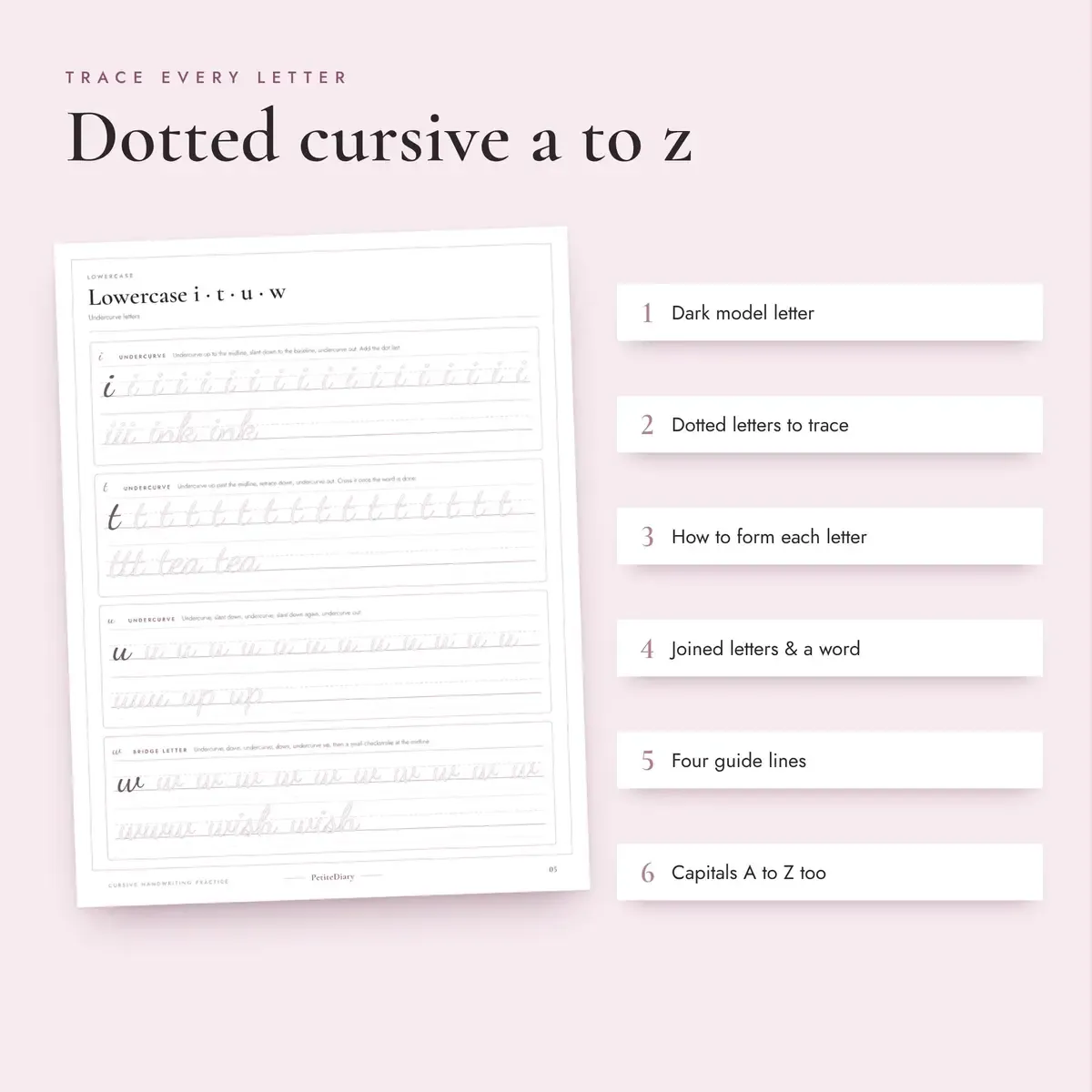 Cursive Handwriting Practice Sheets for Adults, image 3