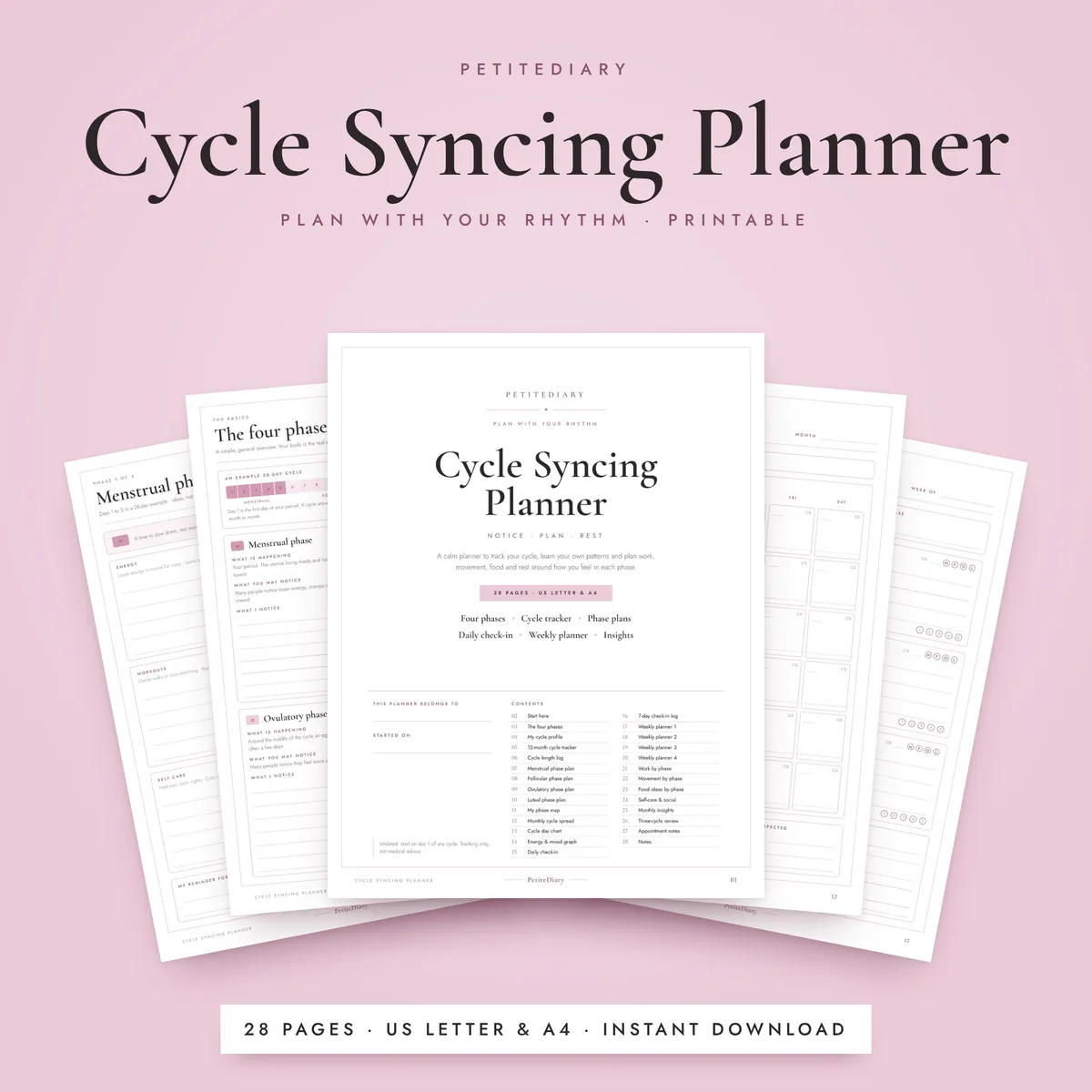 Cycle Syncing Planner
