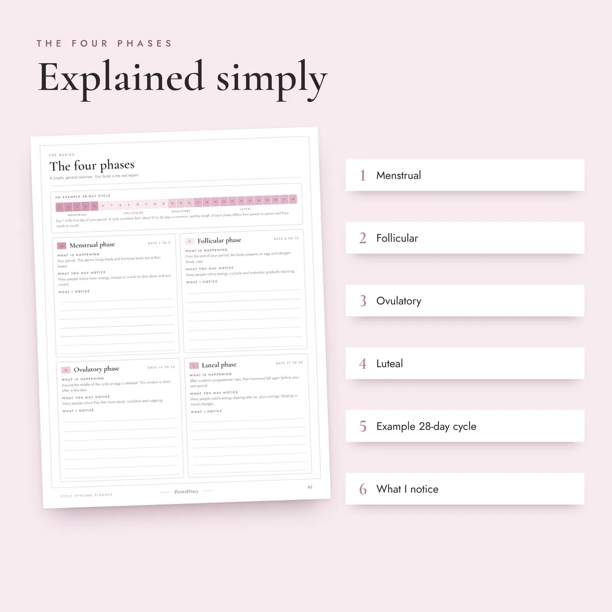 Cycle Syncing Planner, image 3