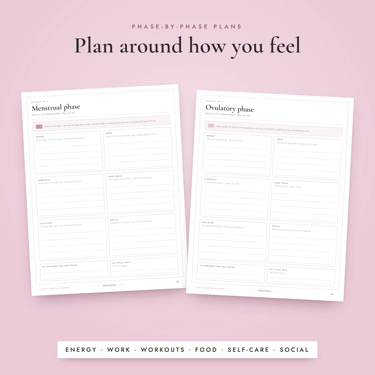 Cycle Syncing Planner, image 4