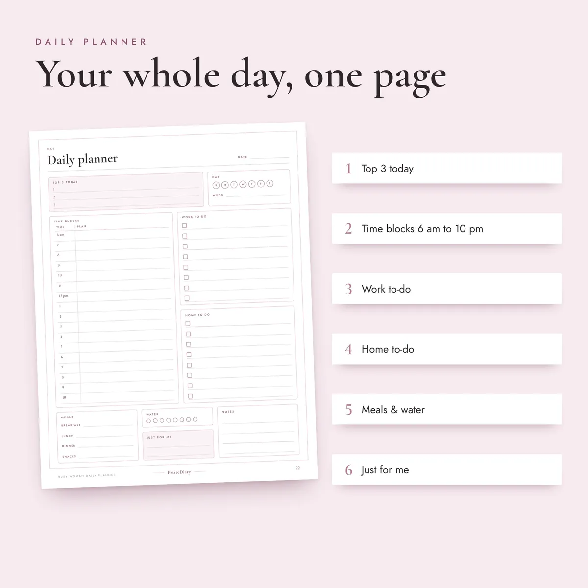 Daily Planner for Busy Women, image 3