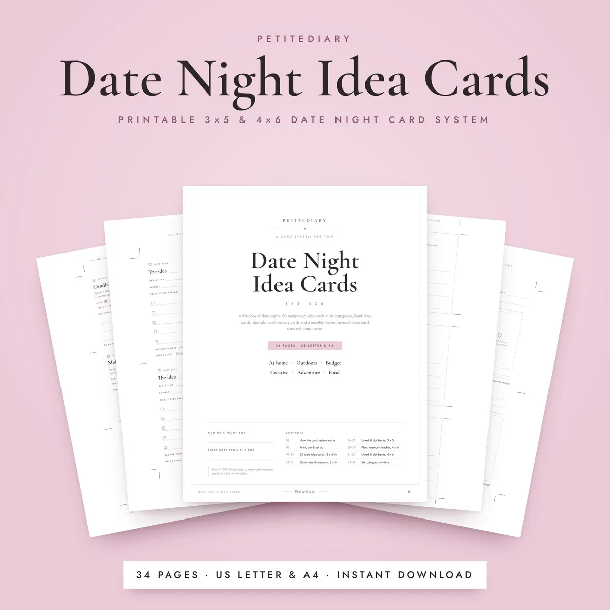 Date Night Idea Cards