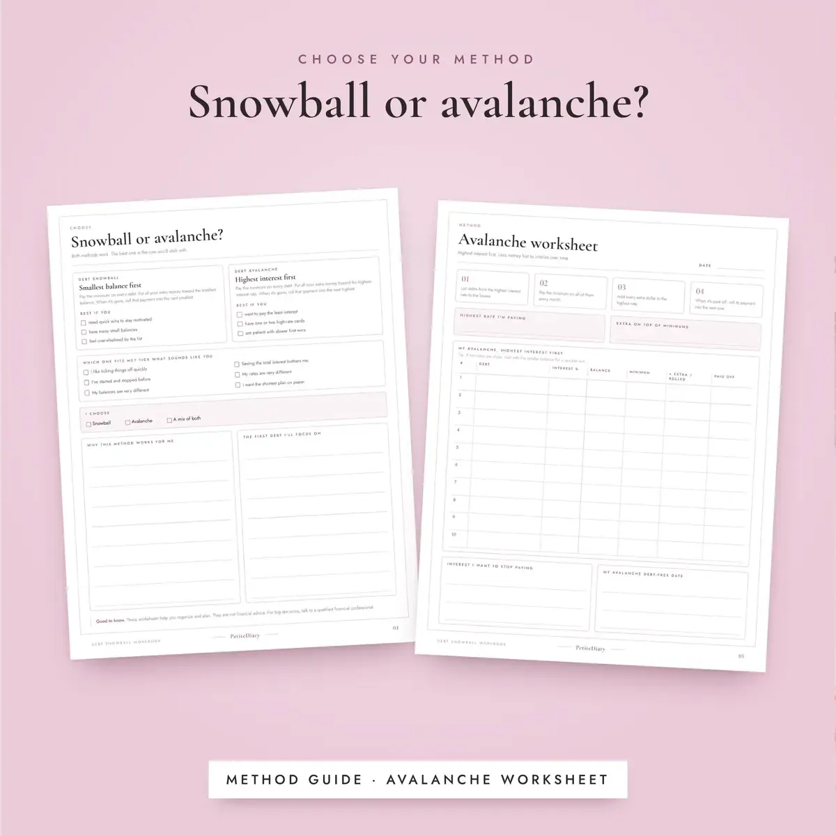 Debt Snowball Worksheet, image 4