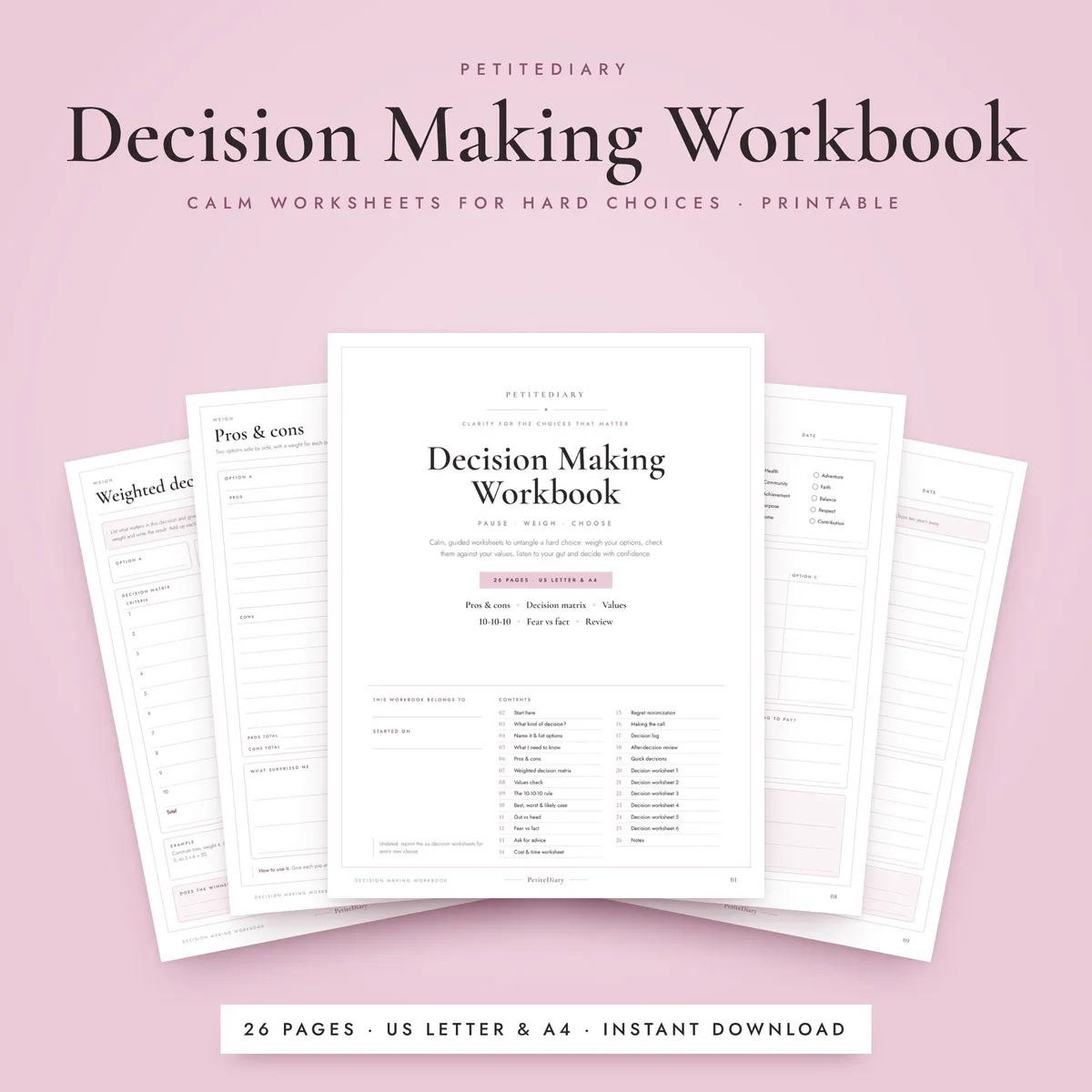 Decision Making Worksheets