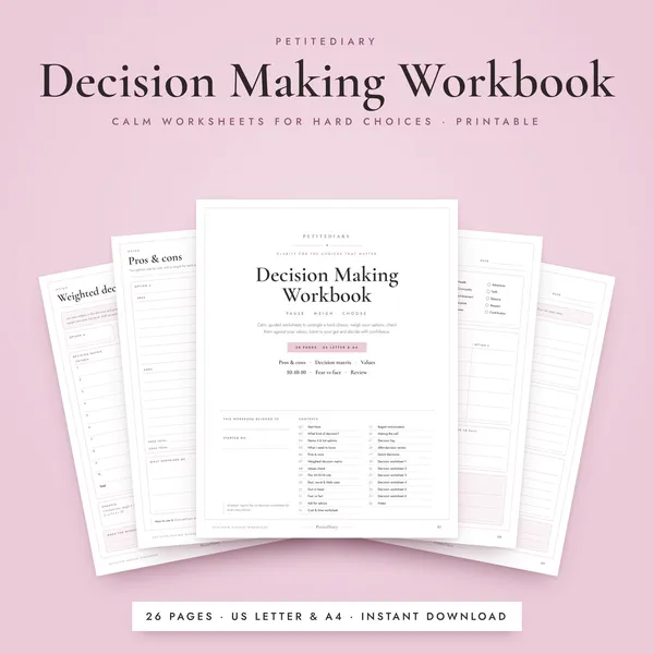 Decision Making Worksheets