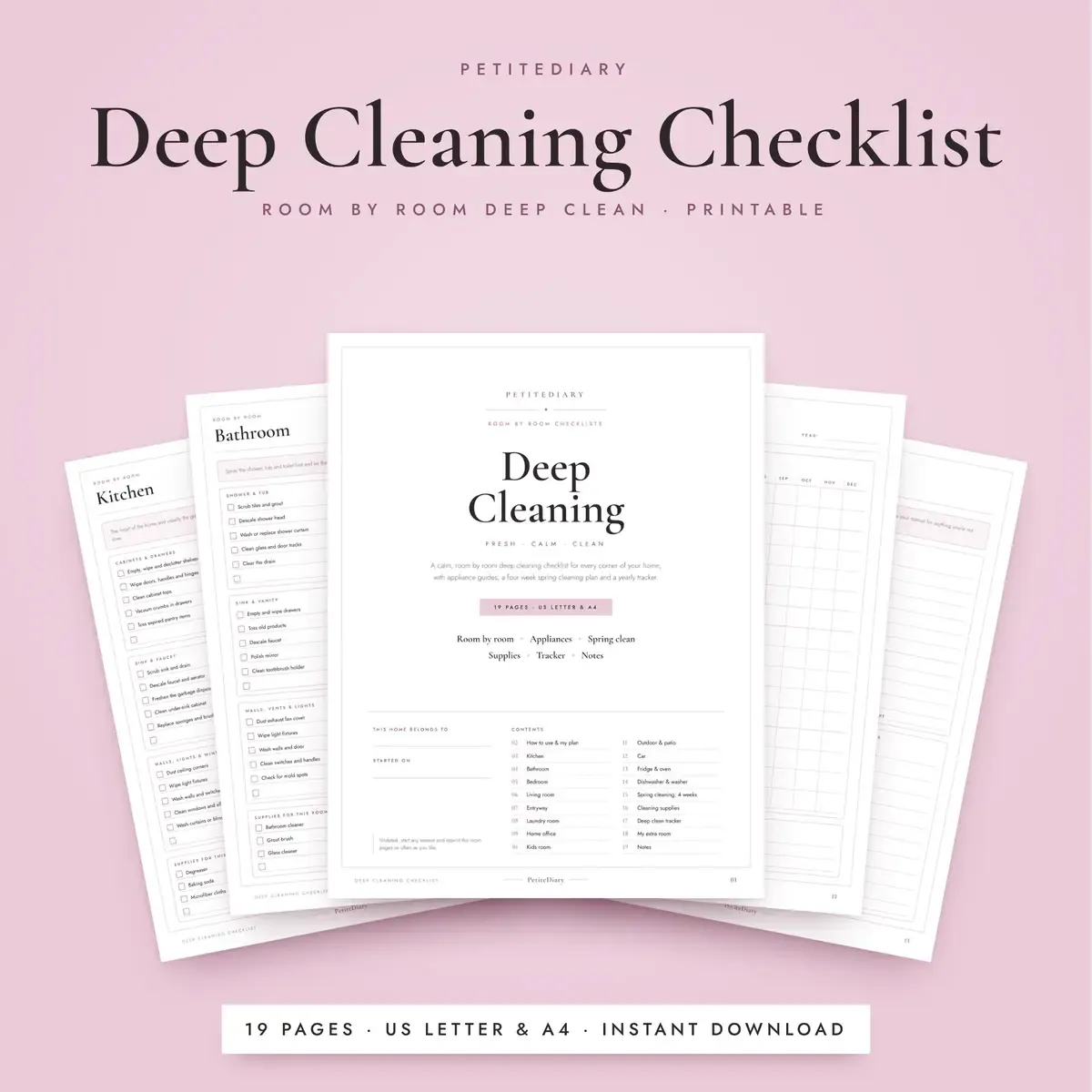 Deep Cleaning Checklist