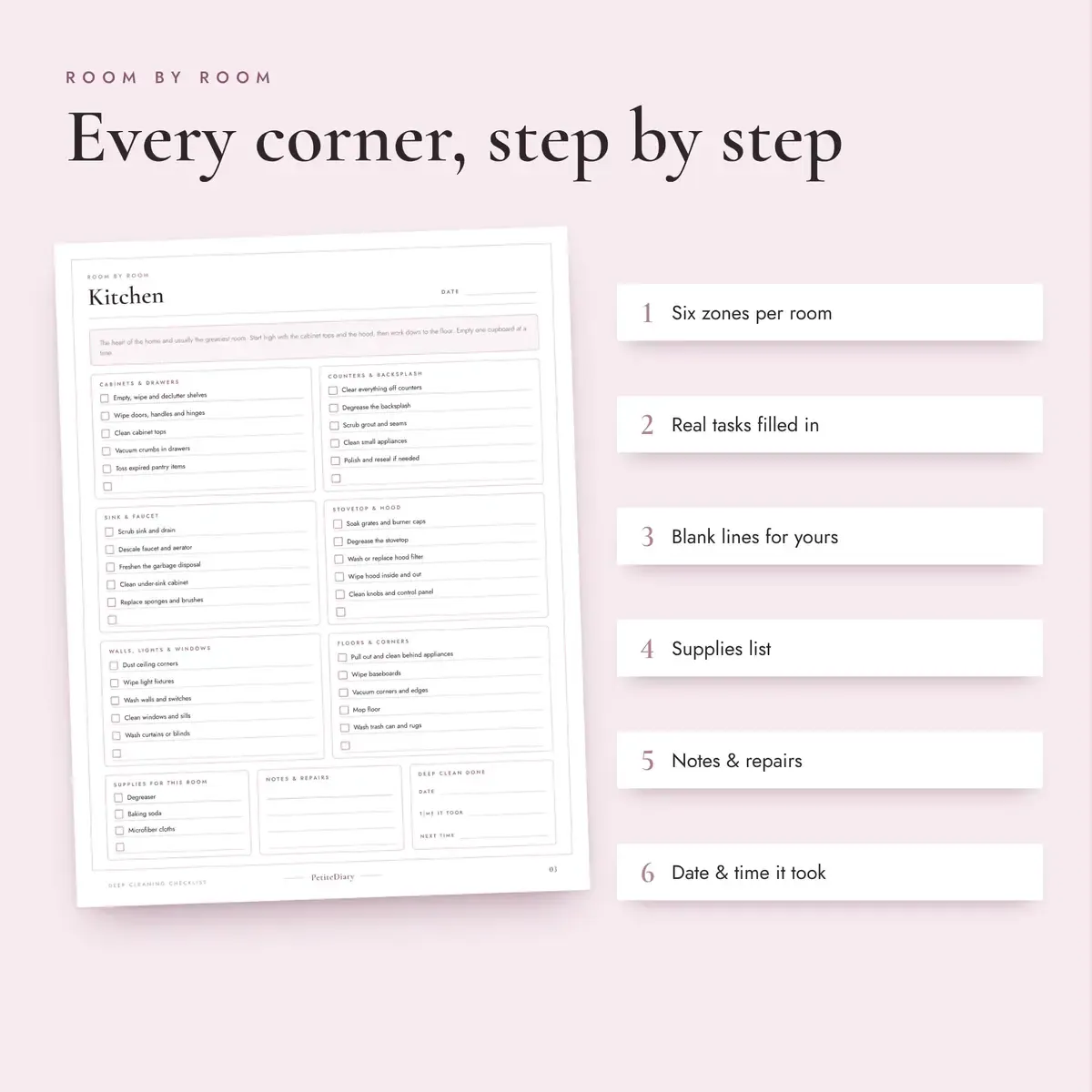 Deep Cleaning Checklist, image 3