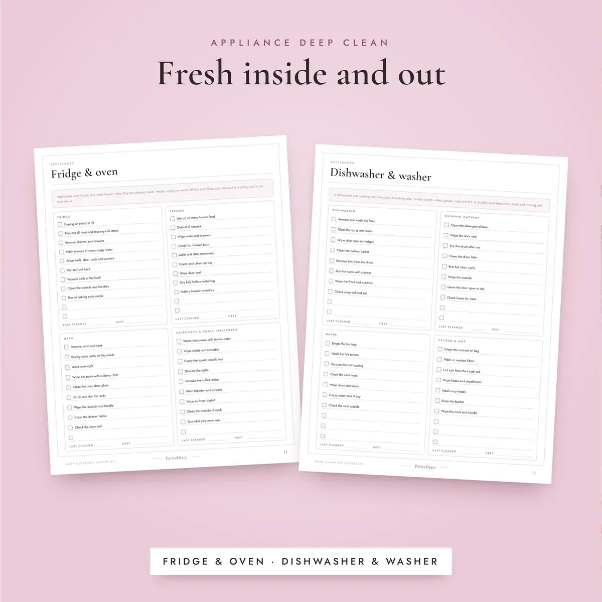 Deep Cleaning Checklist, image 4
