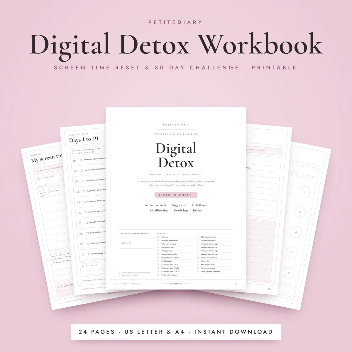 Digital Detox Workbook