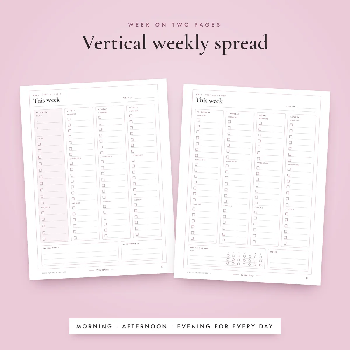 Disc Planner Inserts, image 4