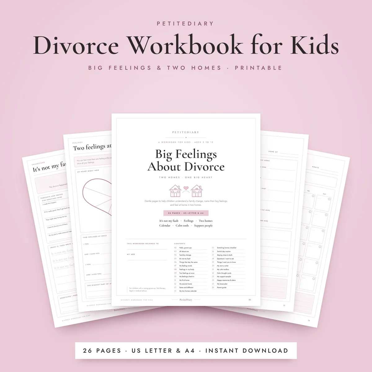 Divorce Workbook for Kids