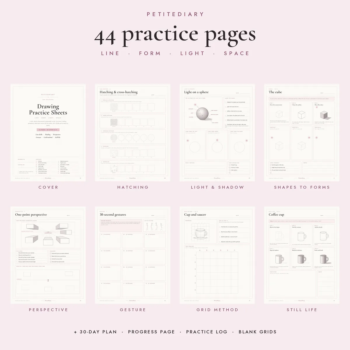 Drawing Practice Sheets for Beginners, image 2