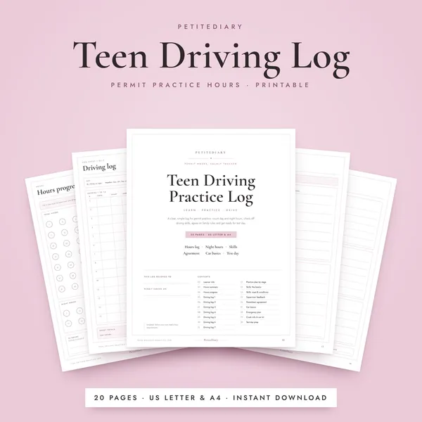 Driving Log for Teens