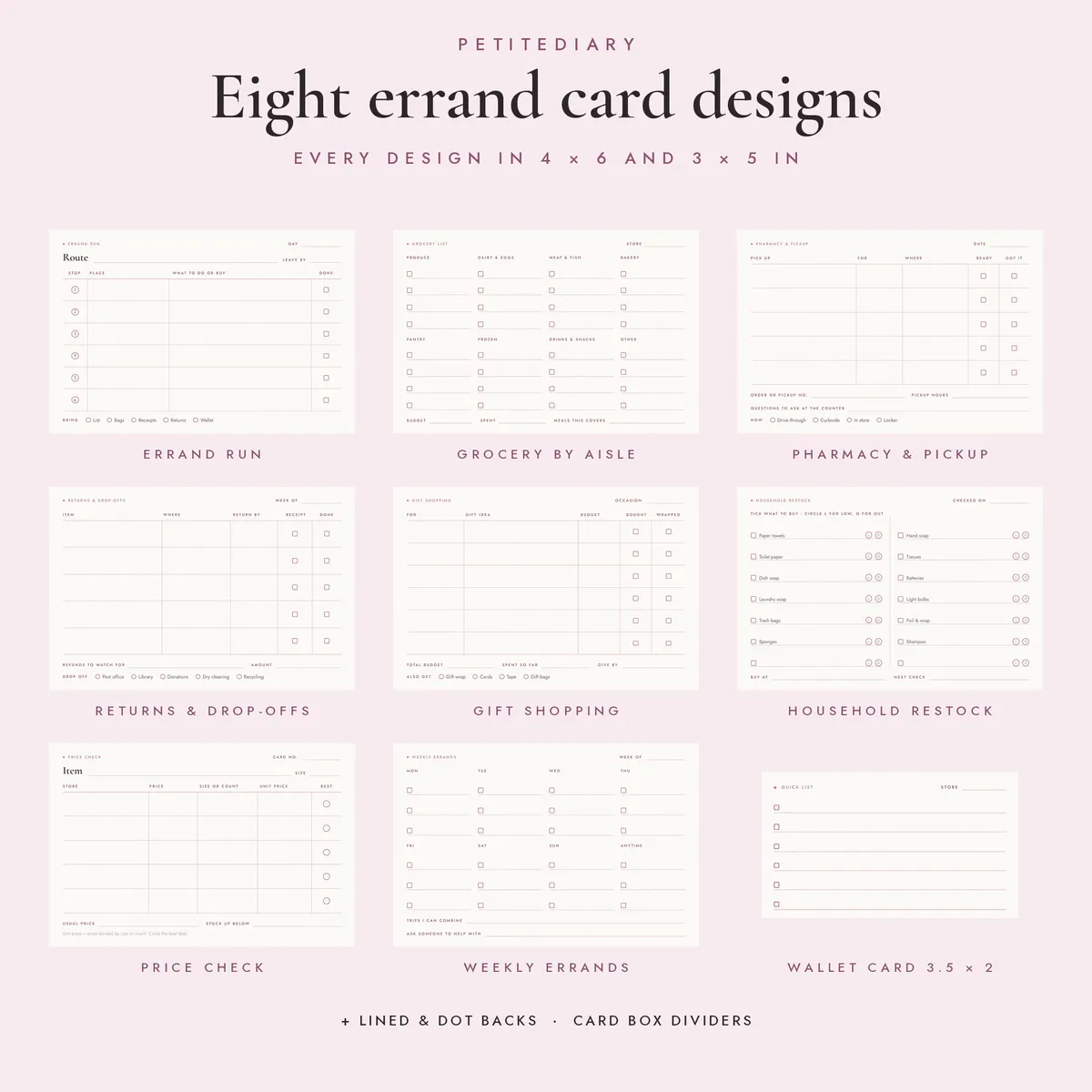 Errand & Shopping List Cards, image 2