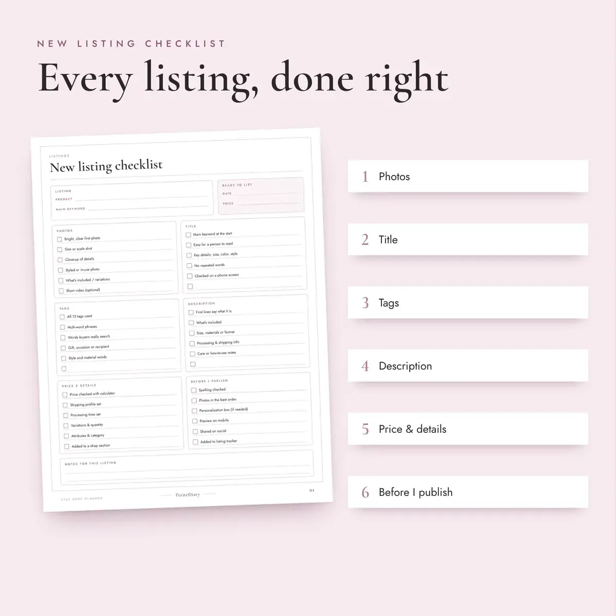 Etsy Seller Planner, image 3