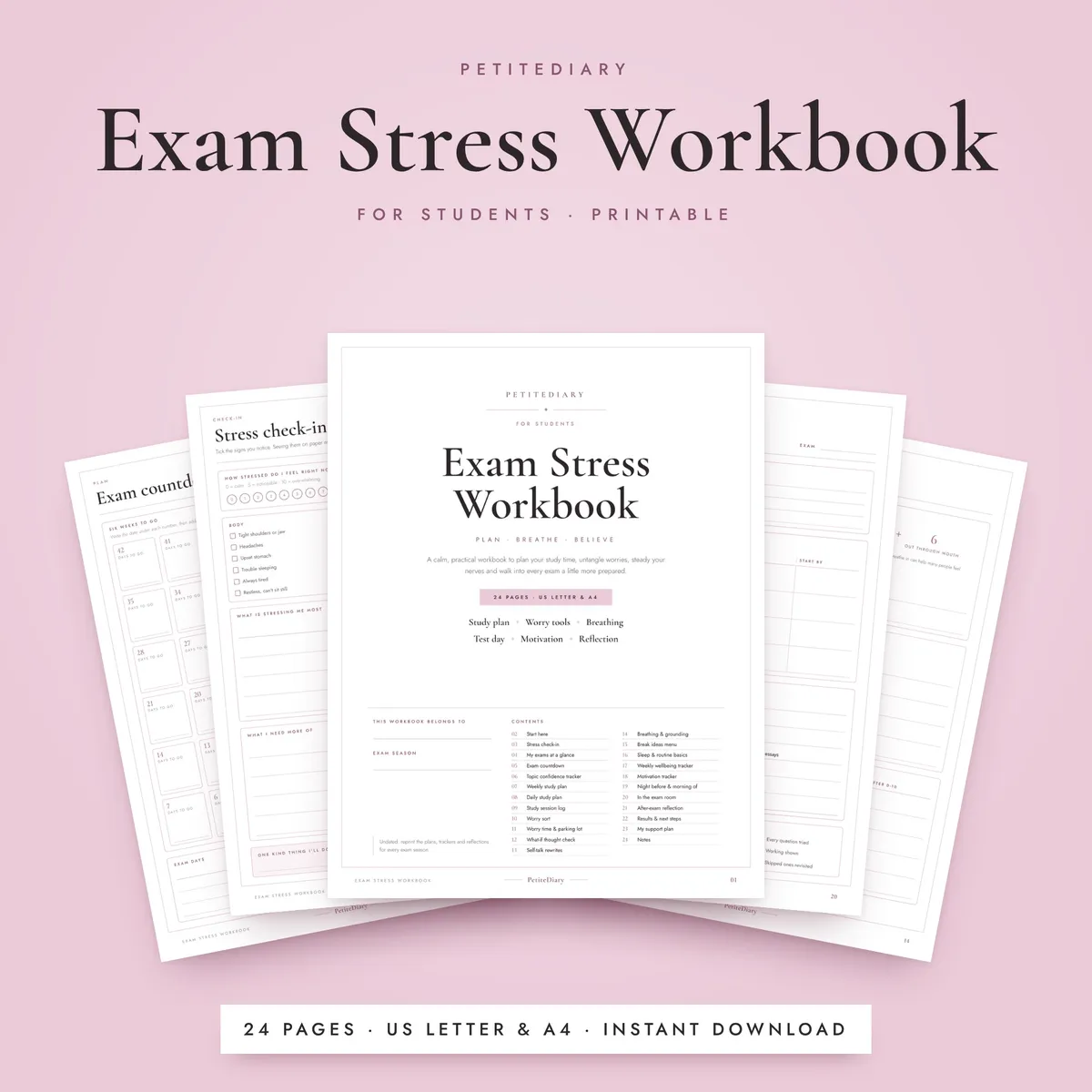 Exam Stress Workbook for Students