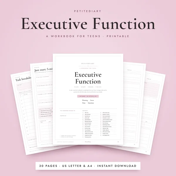 Executive Function for Teens Workbook