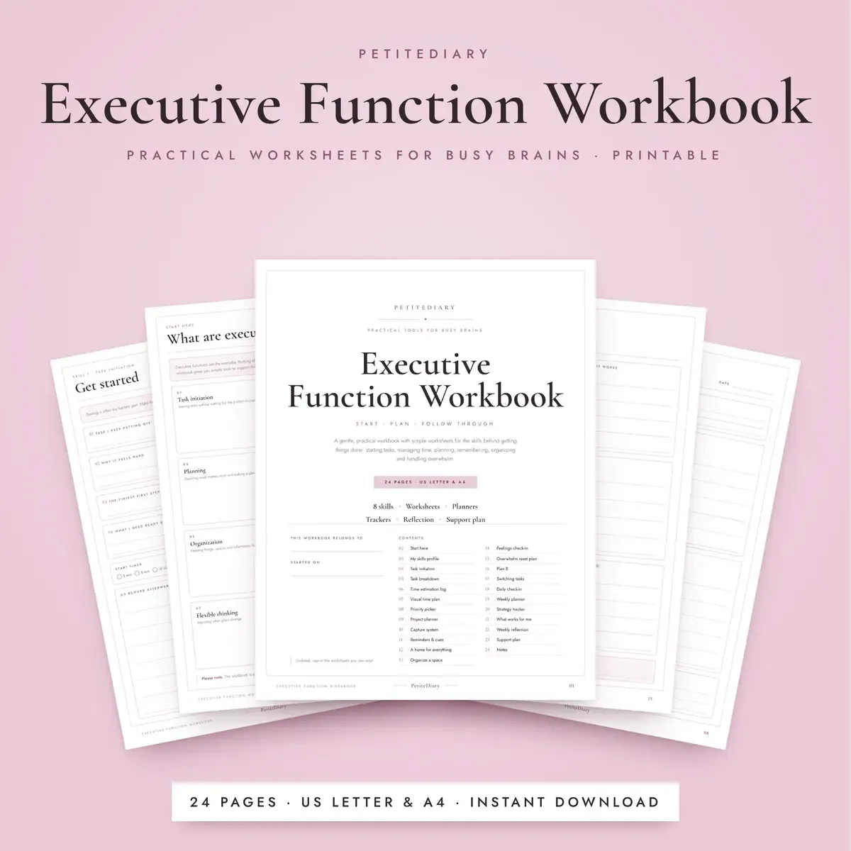 Executive Function Workbook for Adults