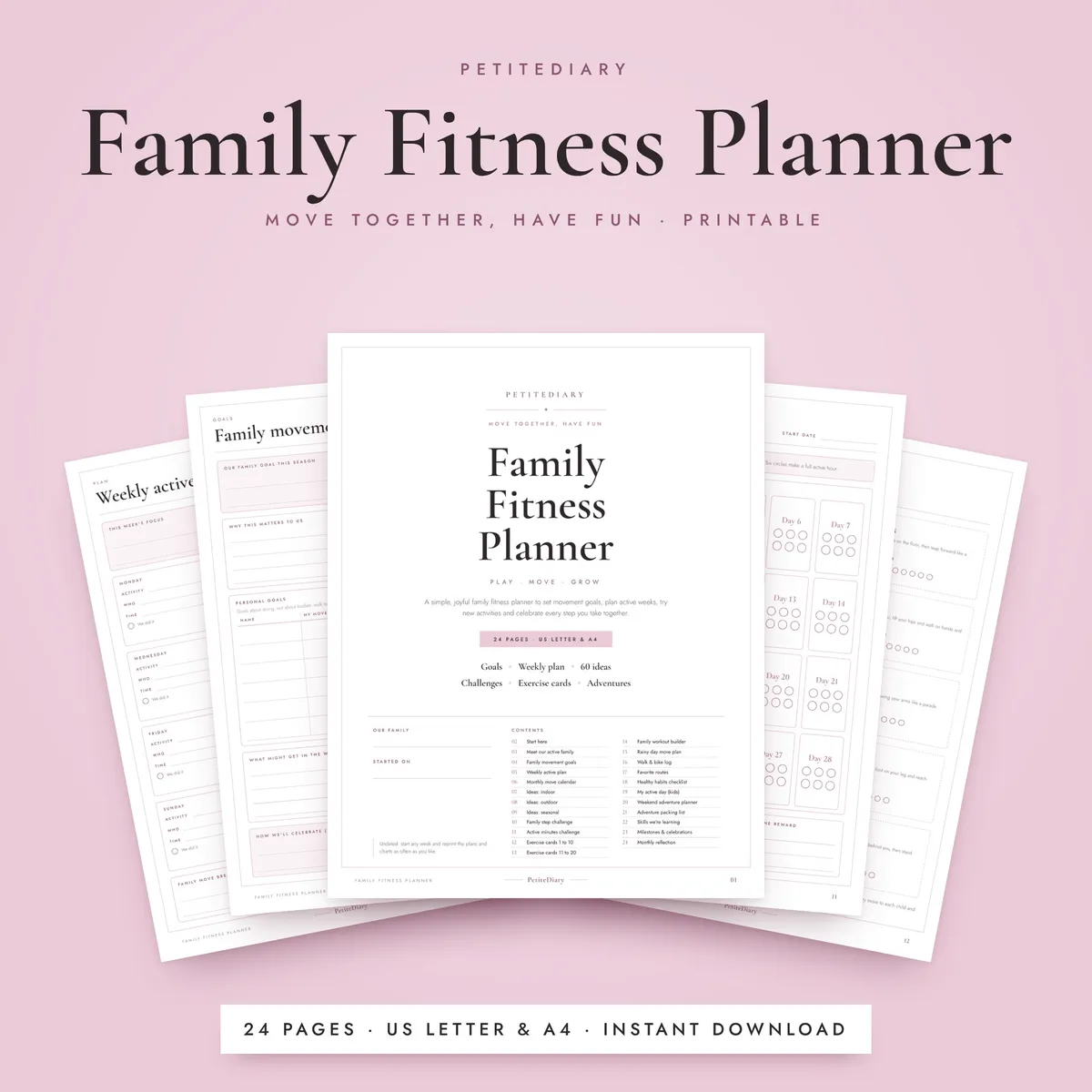 Family Fitness Planner