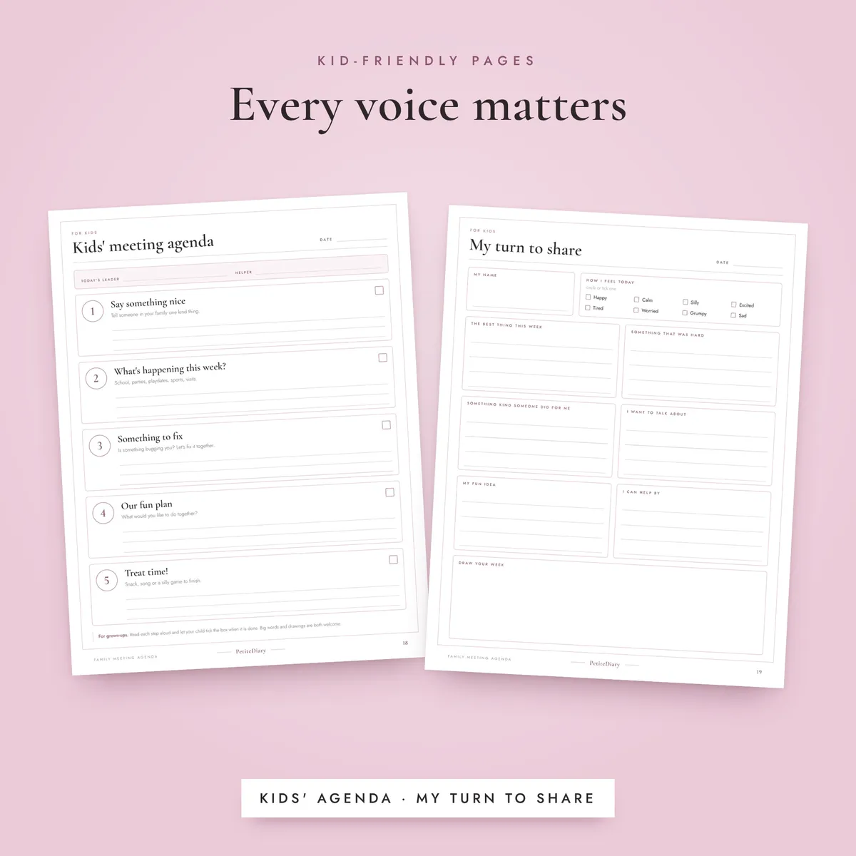 Family Meeting Agenda Worksheets, image 4