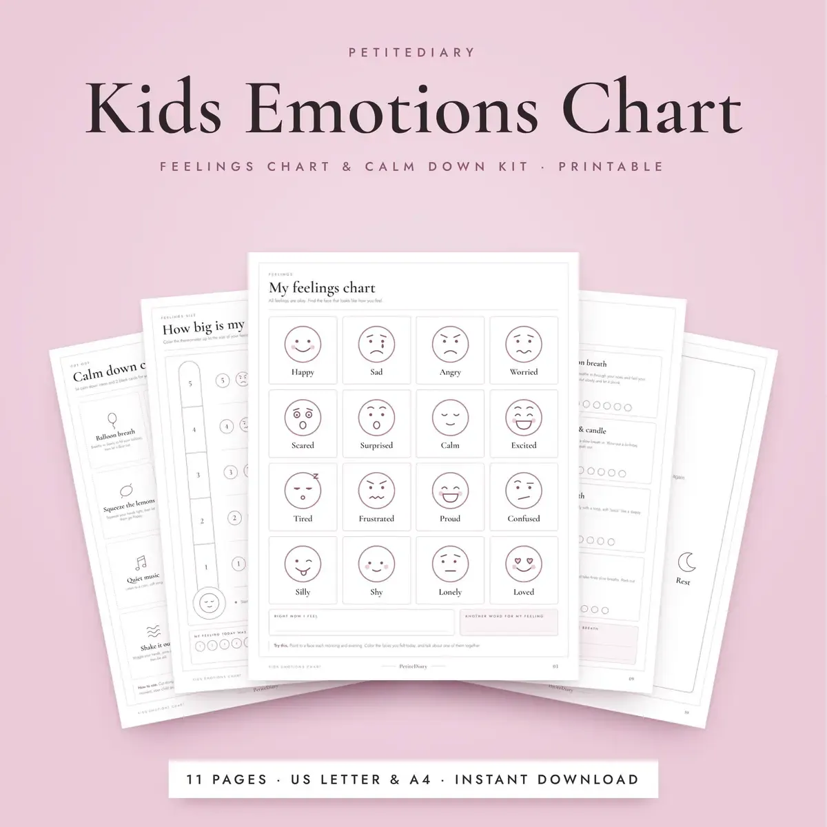Feelings Chart for Kids
