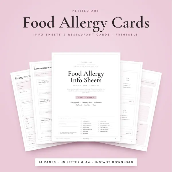 Food Allergy Card