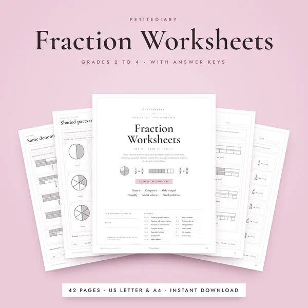 Fraction Worksheets