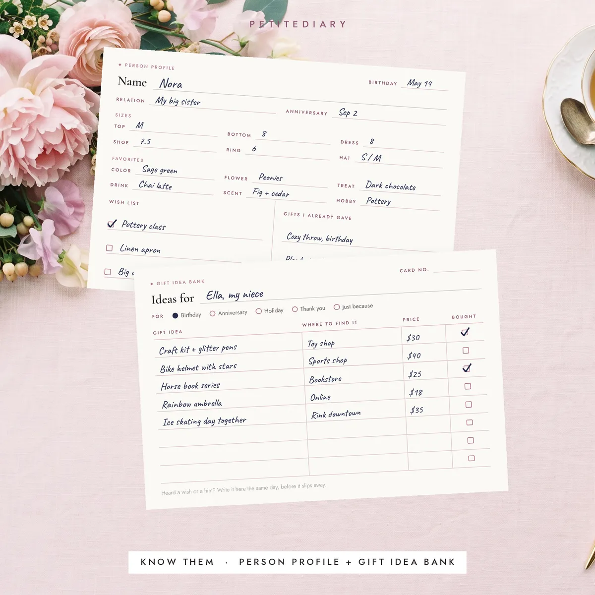 Birthday & Gift List Cards, image 5