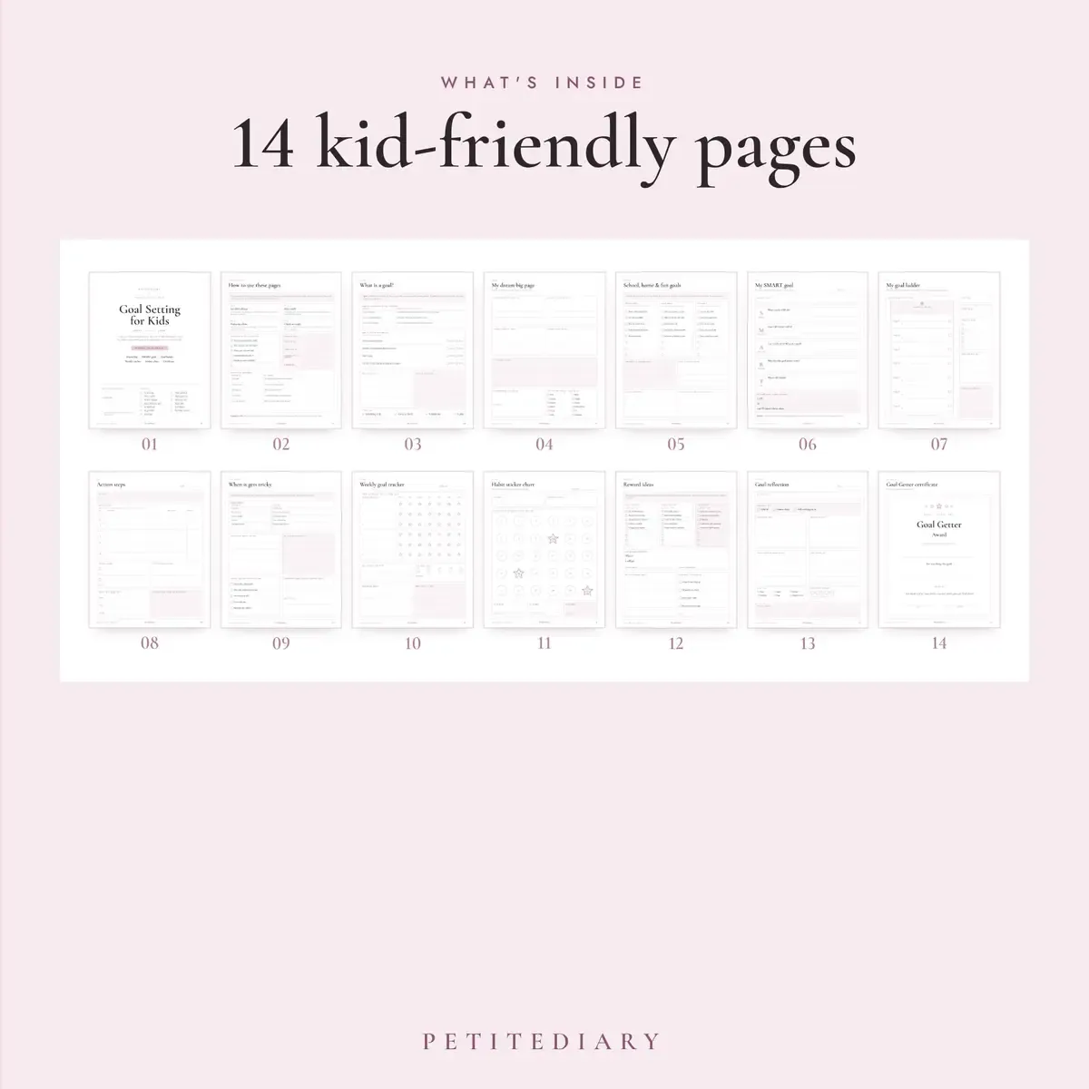 Goal Setting for Kids Worksheets, image 2
