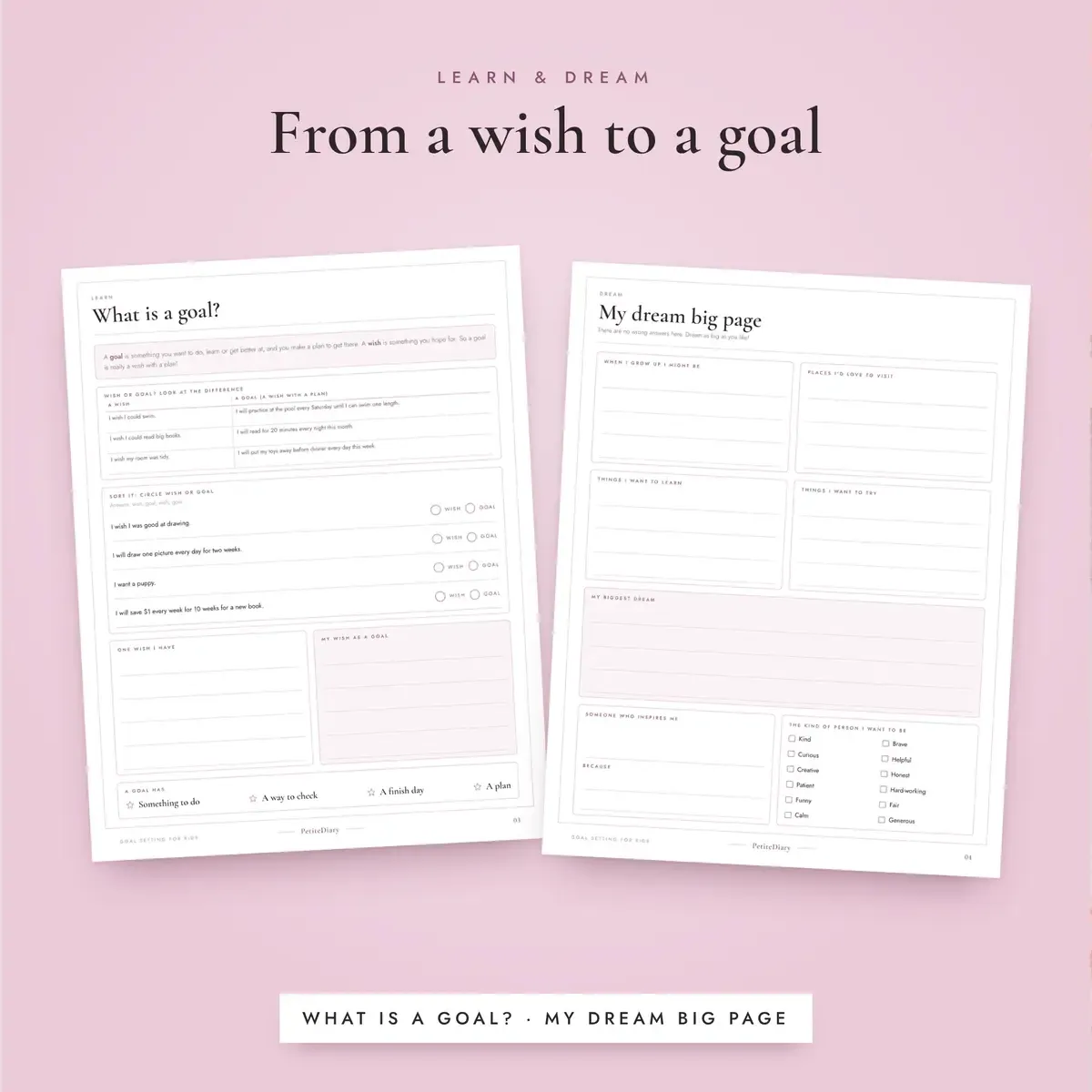 Goal Setting for Kids Worksheets, image 4