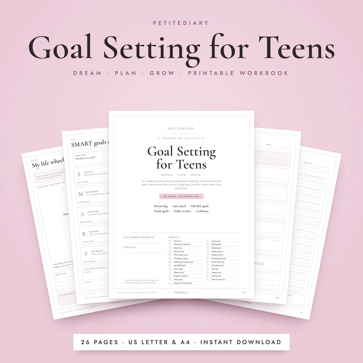 Goal Setting for Teens Workbook