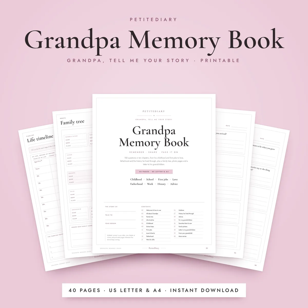 Grandpa Memory Book